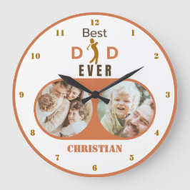 Reloj Redondo Grande Mejor Papá Que Nunca Ha Aburrido El Día De Los Pad