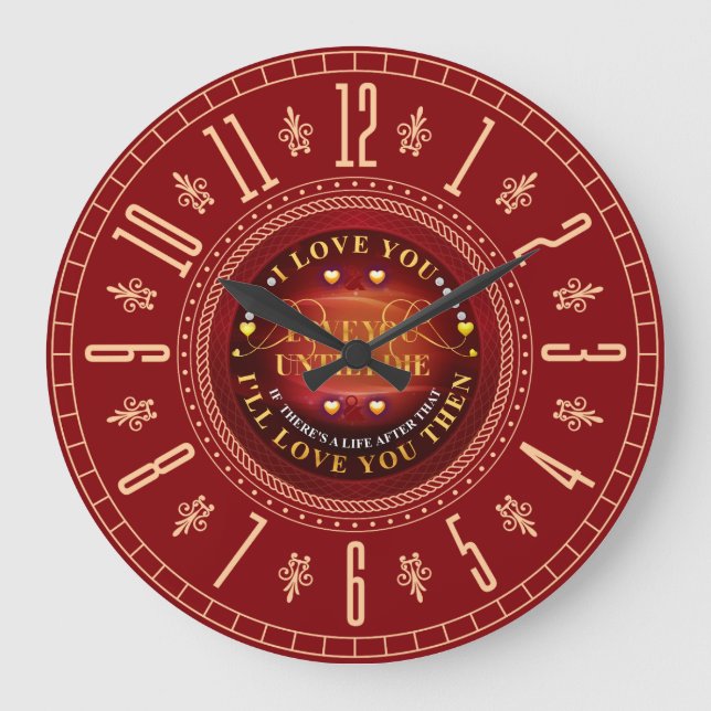 Reloj Redondo Grande Mejor regalo de guata, (Anverso)