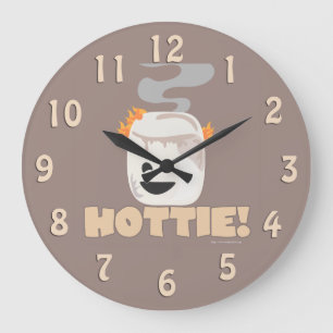 Reloj Redondo Grande Melcocha de Smore que quema Hottie