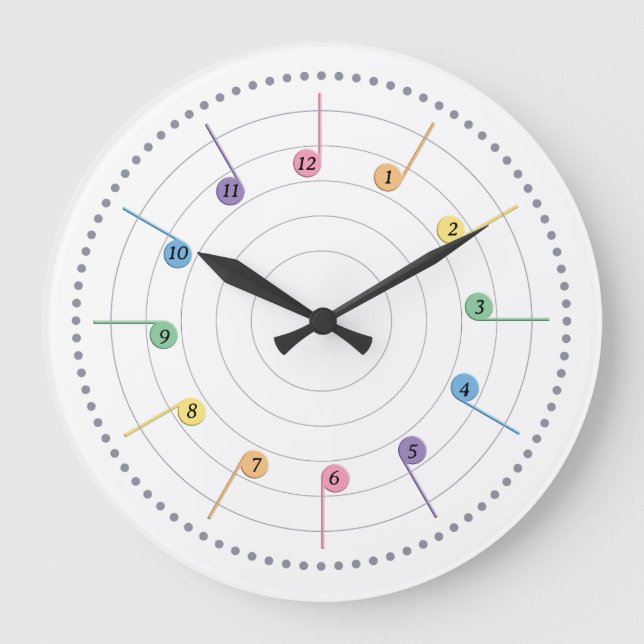Reloj Redondo Grande Melodía de primavera (radial) (Anverso)