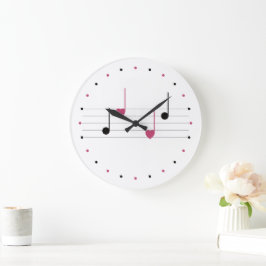 Reloj Redondo Grande Melodía del amor (lineal)