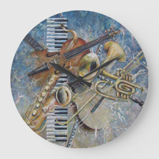 Reloj Redondo Grande Melodyclock abstracto