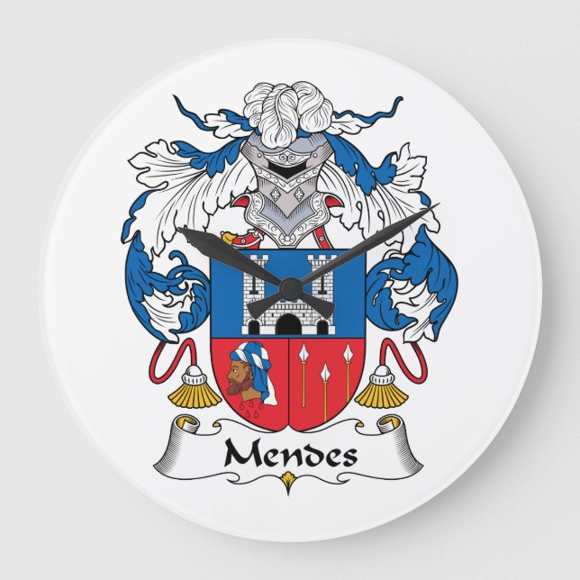Reloj Redondo Grande Mendes Family Crest (Anverso)
