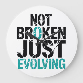 Reloj Redondo Grande Mental Health Recovery Not Broken Quote