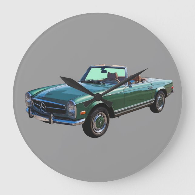 Reloj Redondo Grande Mercedes Benz 280 SL Convertible (Anverso)