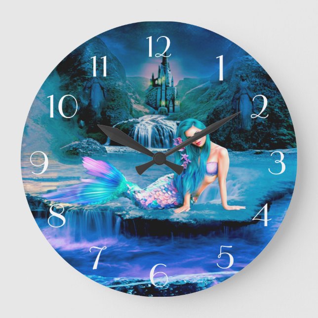 Reloj Redondo Grande Mermaid (Anverso)