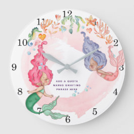 Reloj Redondo Grande MERMAIDS personalizado