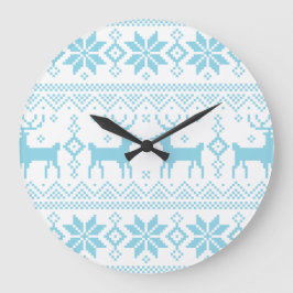 Reloj Redondo Grande Merry Christmas pattern 1