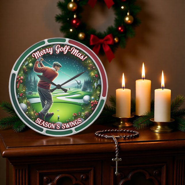 Reloj Redondo Grande Merry Golf-Mas Holiday Golf (Subido por el creador)
