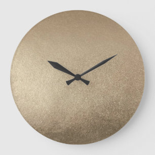 Reloj Redondo Grande metal dorado elegante