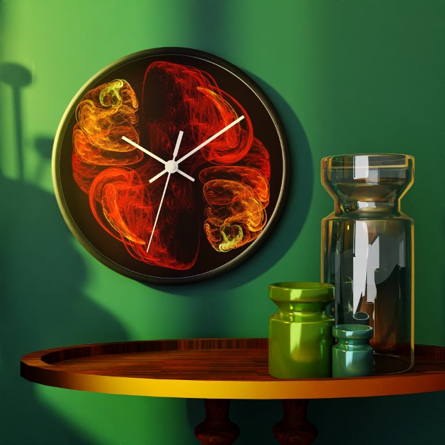 Reloj Redondo Grande Metamorfosis Resumen Ronda de Arte (Metamorphosis Abstract Art Round Wall Clock)