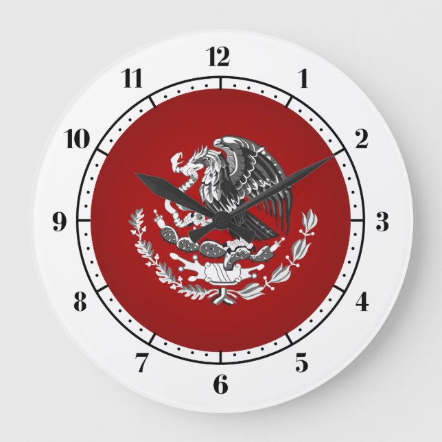 Reloj Redondo Grande Mexican coat of arms (Anverso)