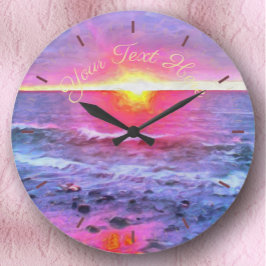 Reloj Redondo Grande Mexico Sunset 0909
