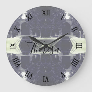 Reloj Redondo Grande Mezquita vintage Irán Isfahán