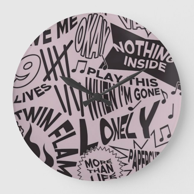 Reloj Redondo Grande MGK Poster (Anverso)