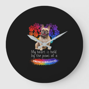 Reloj Redondo Grande Mi Corazón Está Sostenido Por Las Patas De Un Bull