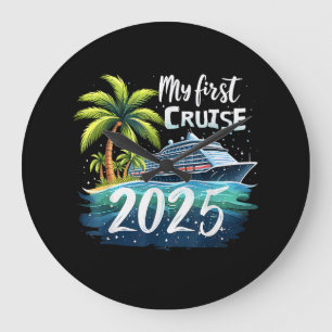 Reloj Redondo Grande Mi primer crucero 2025