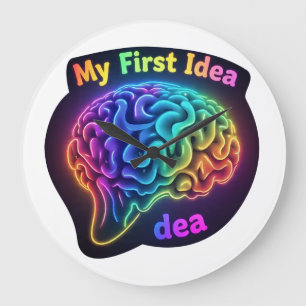 Reloj Redondo Grande Mi primera idea - Diseño creativo y Inspirador