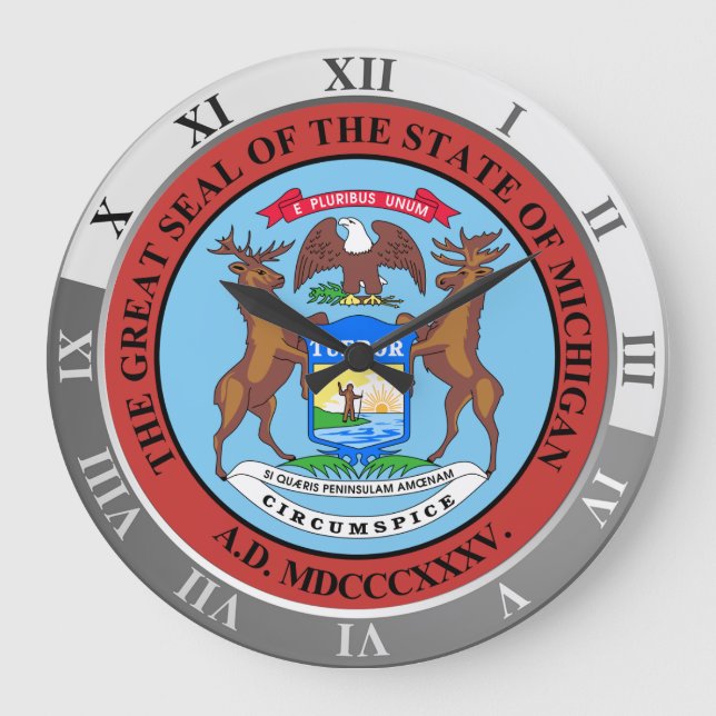 Reloj Redondo Grande Michigan (Anverso)