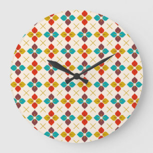 Reloj Redondo Grande Mid Century