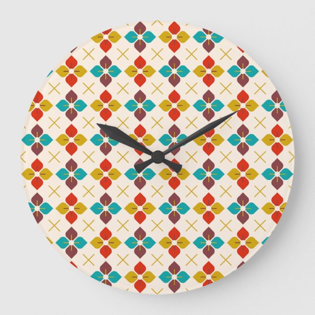 Reloj Redondo Grande Mid Century (Anverso)