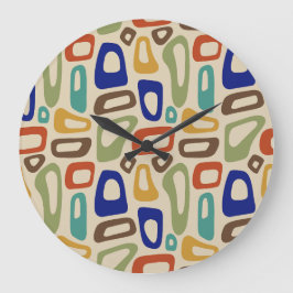 Reloj Redondo Grande Mid Century