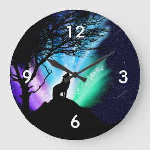 Reloj Redondo Grande Midnight Howl