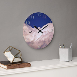 Reloj Redondo Grande Military Transport Airplane by Shirley Taylor