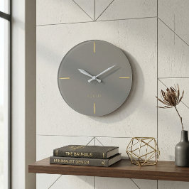 Reloj Redondo Grande Minimalist Architectural Wall Clock - Modern 
