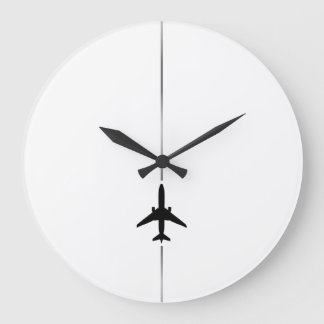 Reloj Redondo Grande Minimalist Aviation Large Clock