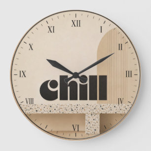 Reloj Redondo Grande Minimalist Chill Modern Neutral Home