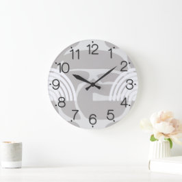 Reloj Redondo Grande Minimalist Mixed Boho Arches