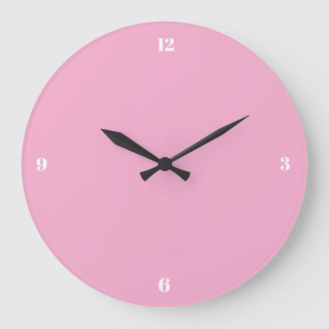 Reloj Redondo Grande Minimalist  Wall Clock | Modern Pastel Room Decor  (Anverso)