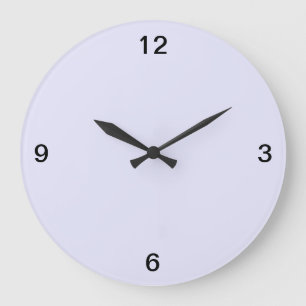 Reloj Redondo Grande Minimalista. Lavanda.