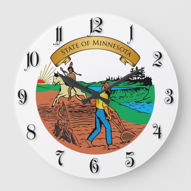 Reloj Redondo Grande Minnesota (Anverso)