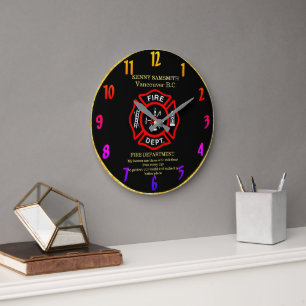 Reloj Redondo Grande Mis héroes son los que arriesgan sus vidas todos l