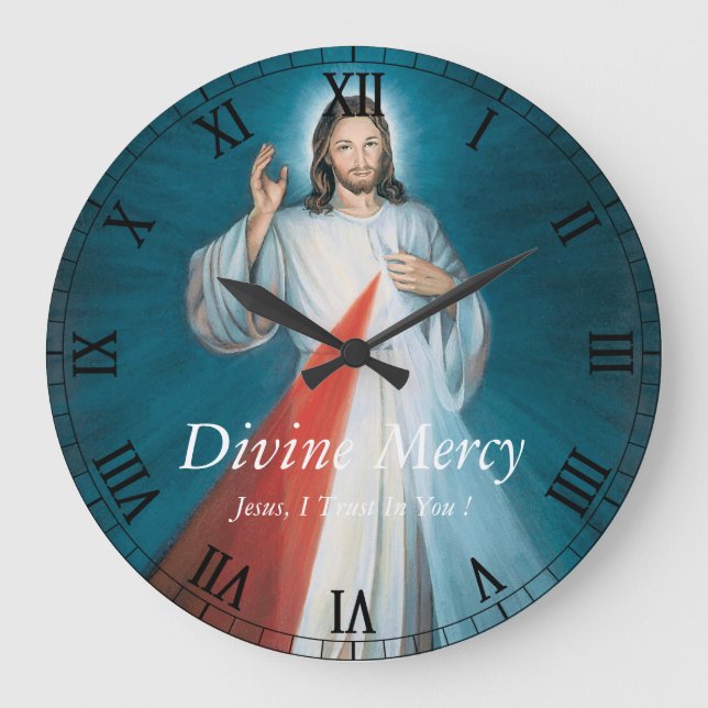 Reloj Redondo Grande Misericordia divina (Anverso)