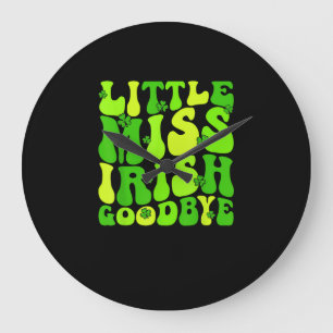 Reloj Redondo Grande Miss Irlandesa Adiós Groovy St Patrick
