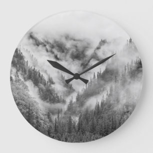 Reloj Redondo Grande Misty Jiuzhaigou: China, Patrimonio de la UNESCO.