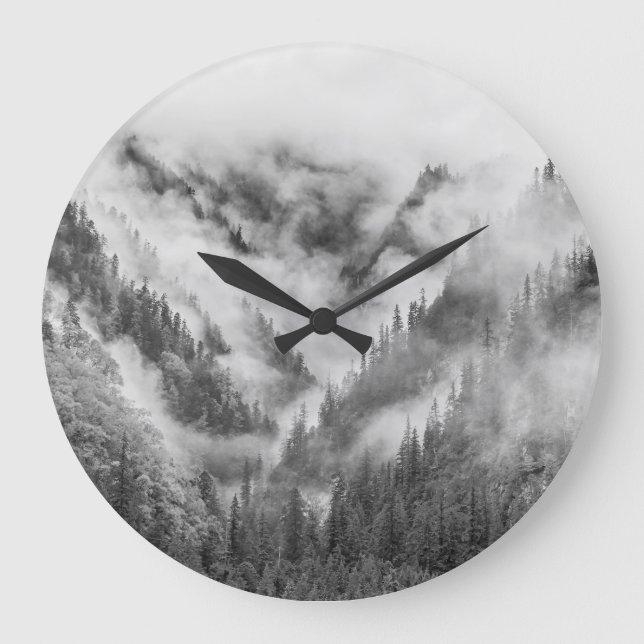 Reloj Redondo Grande Misty Jiuzhaigou: China, Patrimonio de la UNESCO. (Anverso)