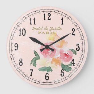 Reloj Redondo Grande Moda de país o Moda de cabaña