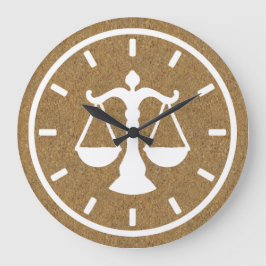 Reloj Redondo Grande Moda ley cork wood