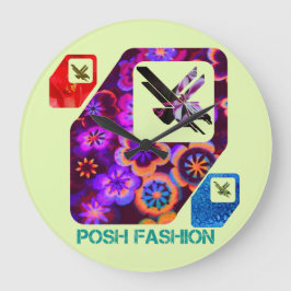 Reloj Redondo Grande moda postiza 8