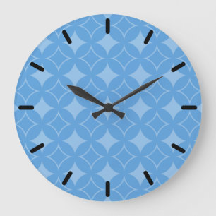 Reloj Redondo Grande Modelo azul astuto del shippo