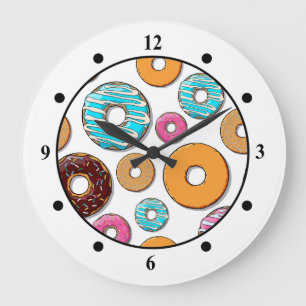 Reloj Redondo Grande Modelo caprichoso del buñuelo brillante