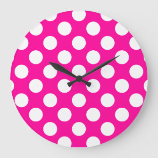 Reloj Redondo Grande Modelo de lunar femenino de las rosas fuertes