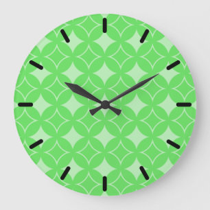 Reloj Redondo Grande Modelo del shippo de la verde lima