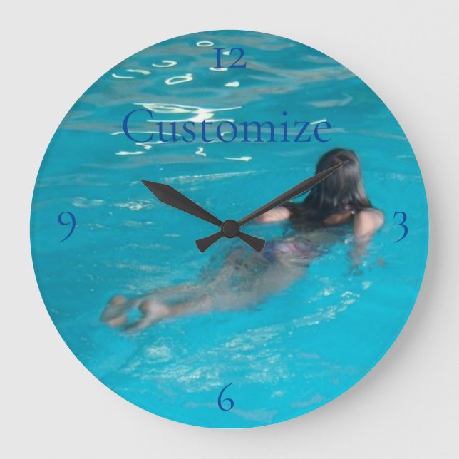 Reloj Redondo Grande Modelo femenino de natación Thunder_Cove (Anverso)