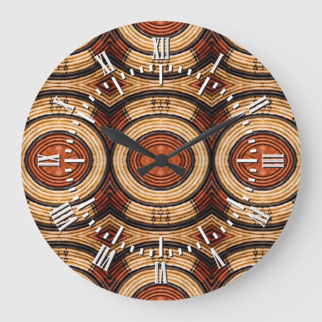 Reloj Redondo Grande Modelo tejido de Trivet (Anverso)