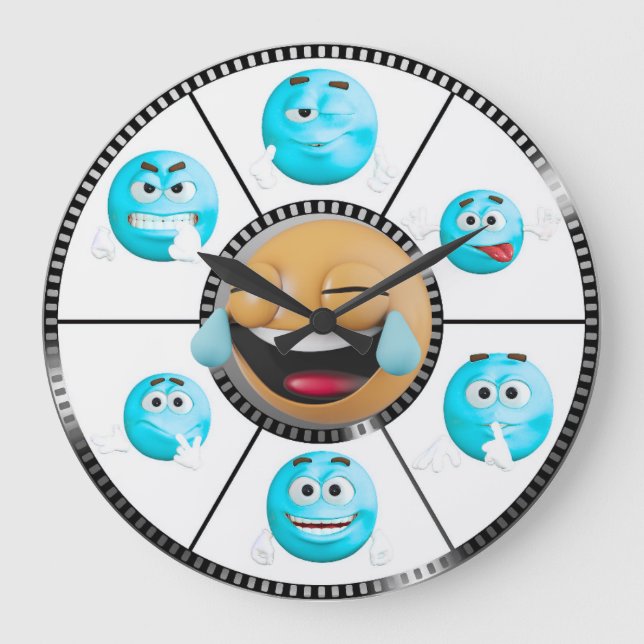 Reloj Redondo Grande Modern Funny Wall Clock (Anverso)